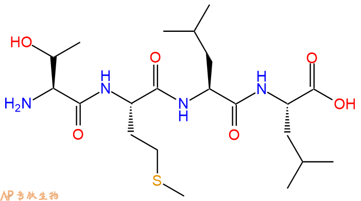 专肽生物产品H2N-Thr-Met-Leu-Leu-COOH