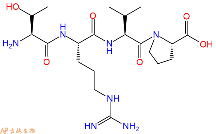 专肽生物产品H2N-Thr-Arg-Val-Pro-COOH