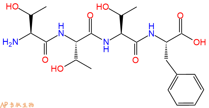 专肽生物产品H2N-Thr-Thr-Thr-Phe-COOH
