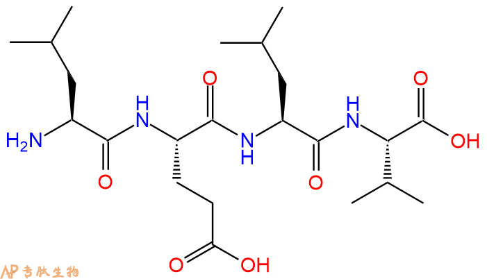 专肽生物产品H2N-Leu-Glu-Leu-Val-COOH