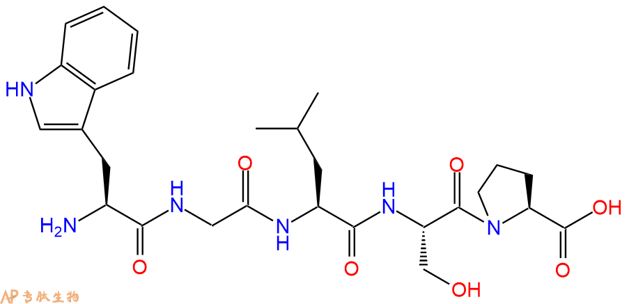 专肽生物产品H2N-Trp-Gly-Leu-Ser-Pro-COOH