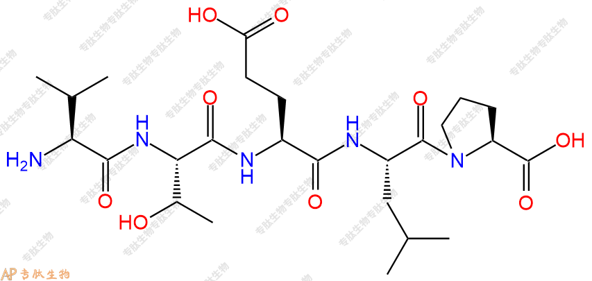 专肽生物产品H2N-Val-Thr-Glu-Leu-Pro-COOH