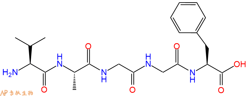 专肽生物产品H2N-Val-Ala-Gly-Gly-Phe-COOH