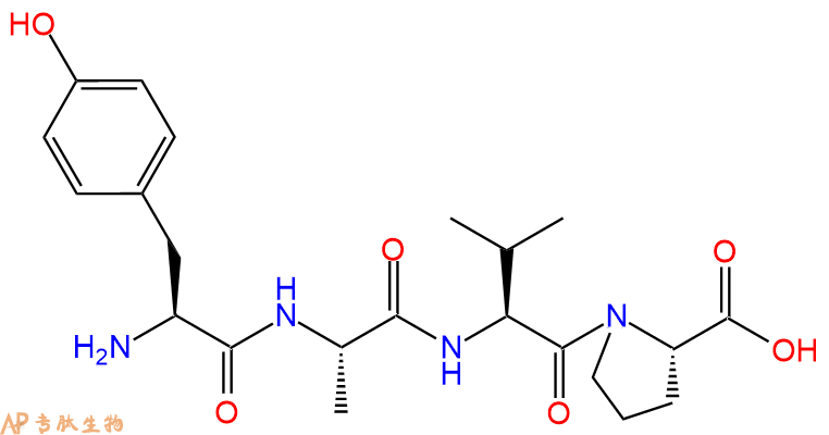 专肽生物产品H2N-Tyr-Ala-Val-Pro-COOH