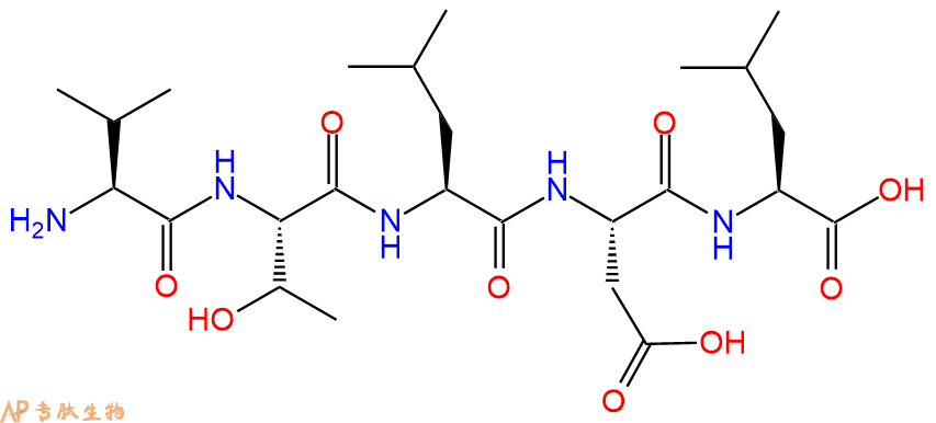专肽生物产品H2N-Val-Thr-Leu-Asp-Leu-COOH