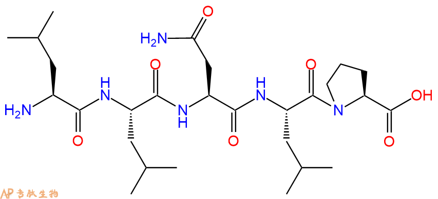 专肽生物产品H2N-Leu-Leu-Asn-Leu-Pro-COOH