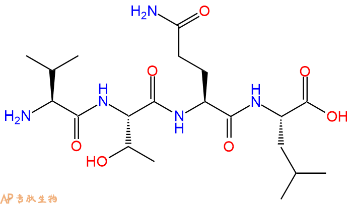 专肽生物产品H2N-Val-Thr-Gln-Leu-COOH