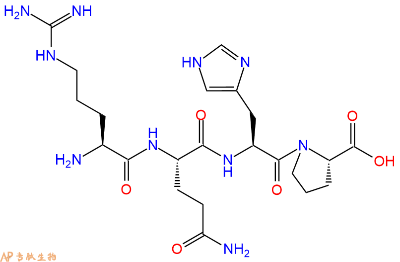 专肽生物产品H2N-Arg-Gln-His-Pro-COOH
