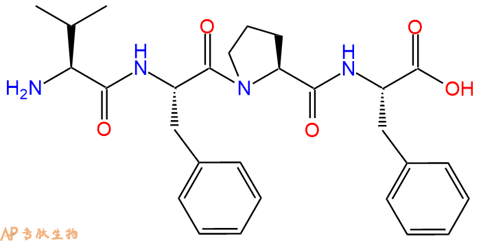 专肽生物产品H2N-Val-Phe-Pro-Phe-COOH