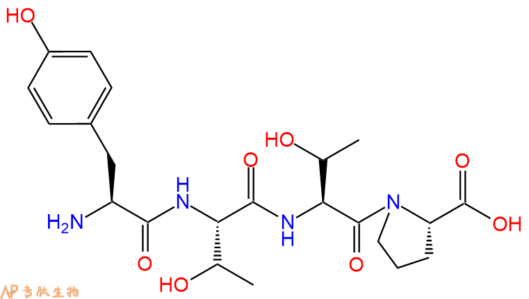 专肽生物产品H2N-Tyr-Thr-Thr-Pro-COOH