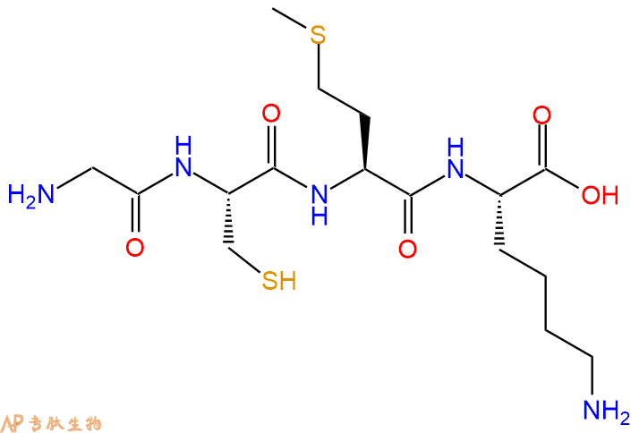 专肽生物产品H2N-Gly-Cys-Met-Lys-COOH