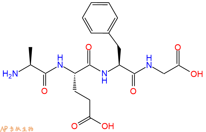 专肽生物产品H2N-Ala-Glu-Phe-Gly-COOH