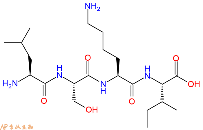 专肽生物产品H2N-Leu-Ser-Lys-Ile-COOH