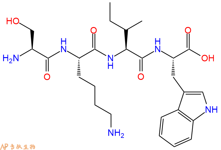 专肽生物产品H2N-Ser-Lys-Ile-Trp-COOH
