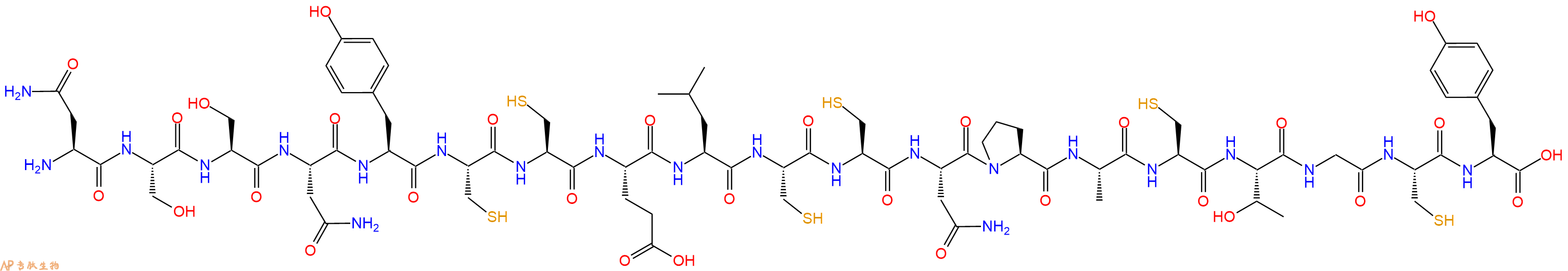 专肽生物产品热稳定毒素多肽：NSSNYCCELCCNPACTGCY (Disulfide bridge:Cys6-11;Cys7-15;Cys10-18)118447-40-8