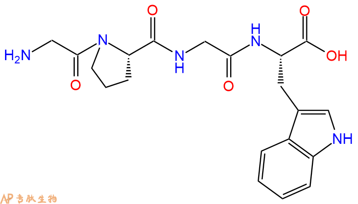 专肽生物产品H2N-Gly-Pro-Gly-Trp-COOH