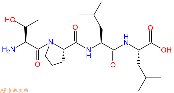 专肽生物产品H2N-Thr-Pro-Leu-Leu-COOH