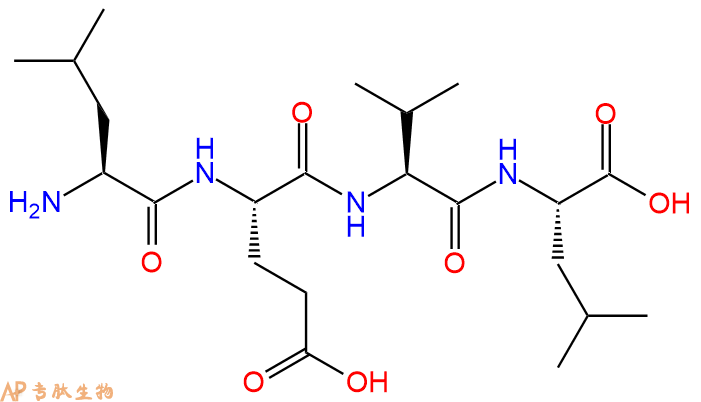 专肽生物产品H2N-Leu-Glu-Val-Leu-COOH