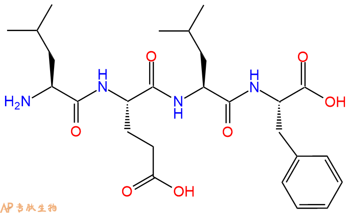 专肽生物产品H2N-Leu-Glu-Leu-Phe-COOH