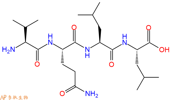 专肽生物产品H2N-Val-Gln-Leu-Leu-COOH