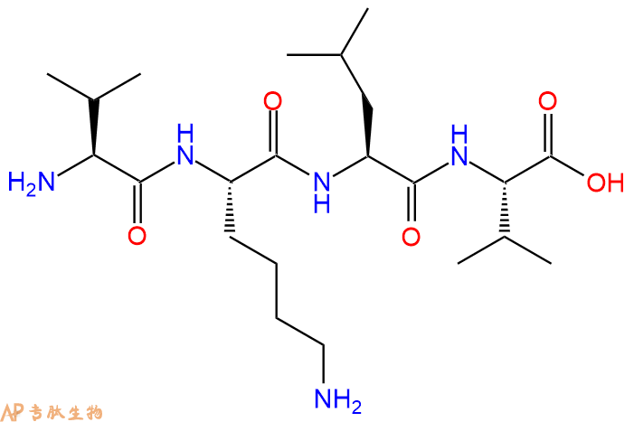 专肽生物产品H2N-Val-Lys-Leu-Val-COOH