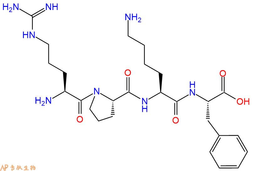 专肽生物产品H2N-Arg-Pro-Lys-Phe-COOH