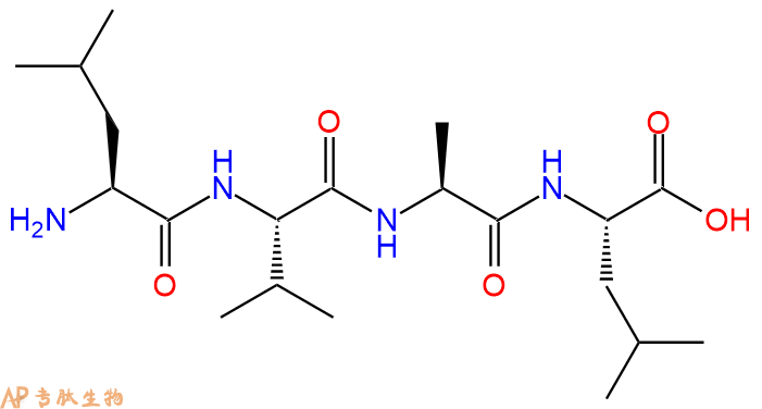 专肽生物产品H2N-Leu-Val-Ala-Leu-COOH