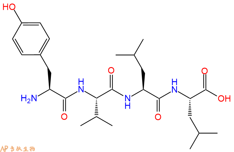 专肽生物产品H2N-Tyr-Val-Leu-Leu-COOH