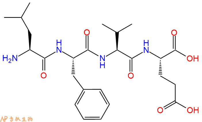 专肽生物产品H2N-Leu-Phe-Val-Glu-COOH