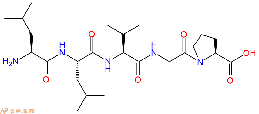 专肽生物产品H2N-Leu-Leu-Val-Gly-Pro-COOH