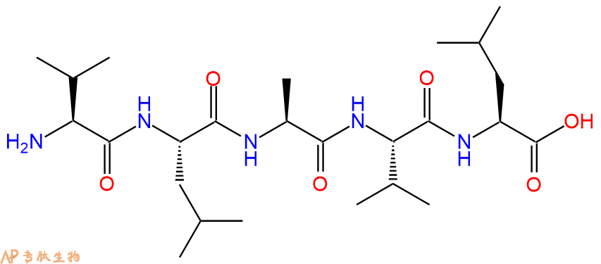 专肽生物产品H2N-Val-Leu-Ala-Val-Leu-COOH