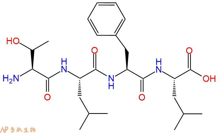专肽生物产品H2N-Thr-Leu-Phe-Leu-COOH