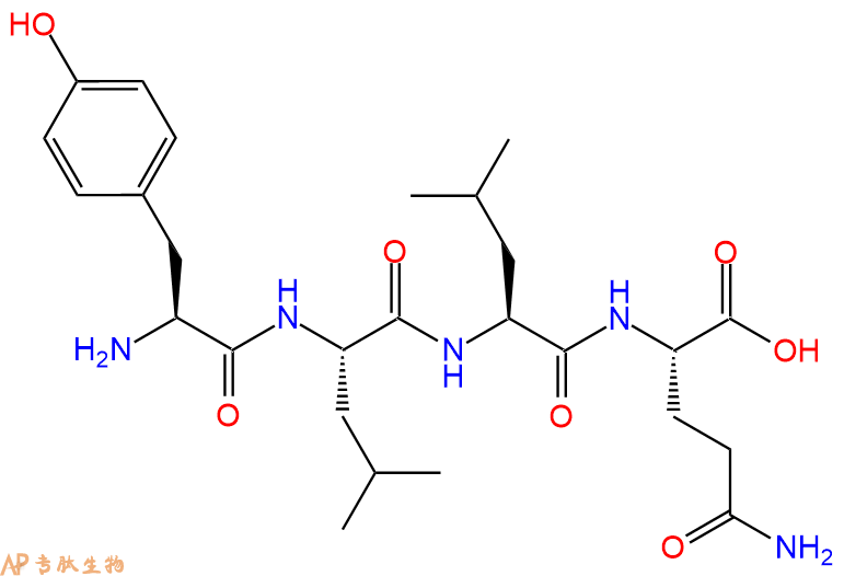 专肽生物产品H2N-Tyr-Leu-Leu-Gln-COOH