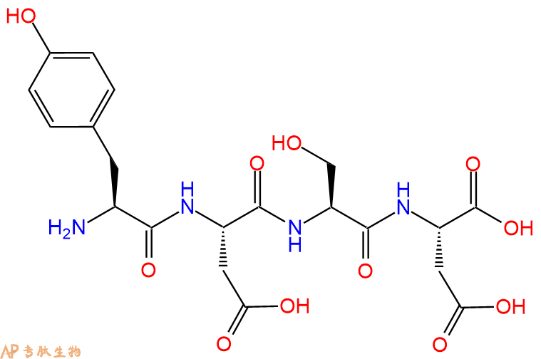 专肽生物产品H2N-Tyr-Asp-Ser-Asp-COOH