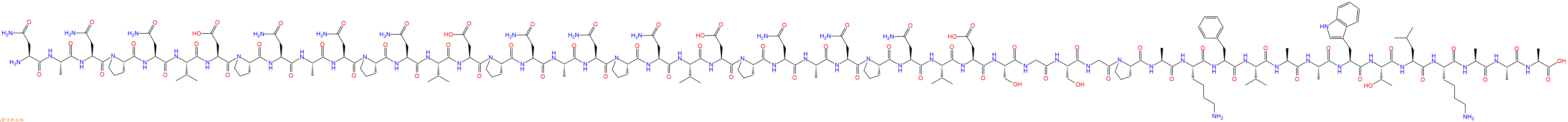专肽生物产品H2N-Asn-Ala-Asn-Pro-Asn-Val-Asp-Pro-Asn-Ala-Asn-Pro-Asn-Val-Asp-Pro-Asn-Ala-Asn-Pro-Asn-Val-Asp-Pro-Asn-Ala-Asn-Pro-Asn-Val-Asp-Ser-Gly-Ser-Gly-Pro-Ala-Lys-Phe-Val-Ala-Ala-Trp-Thr-Leu-Lys-Ala-Ala-Ala-COOH