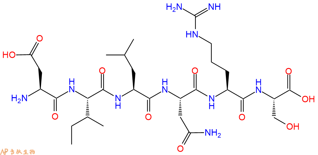 专肽生物产品H2N-Asp-Ile-Leu-Asn-Arg-Ser-COOH