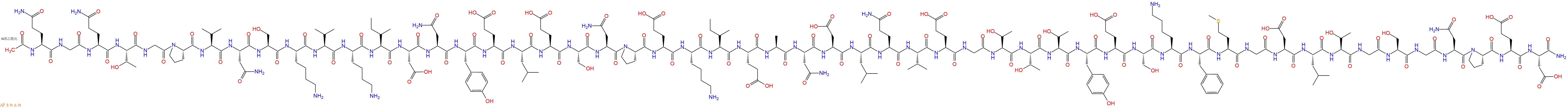 专肽生物产品Ac-Gln-Gly-Gln-Thr-Gly-Pro-Val-Asn-Ser-Lys-Val-Lys-Ile-Asp-Asn-Tyr-Glu-Leu-Glu-Ser-Asn-Pro-Glu-Lys-Ile-Glu-Ala-Asn-Asp-Leu-Gln-Val-Glu-Gly-Thr-Thr-Thr-Tyr-Glu-Ser-Lys-Phe-Met-Gly-Asp-Leu-Thr-Gly-Ser-Gly-Asn-Pro-Glu-Asp-NH2