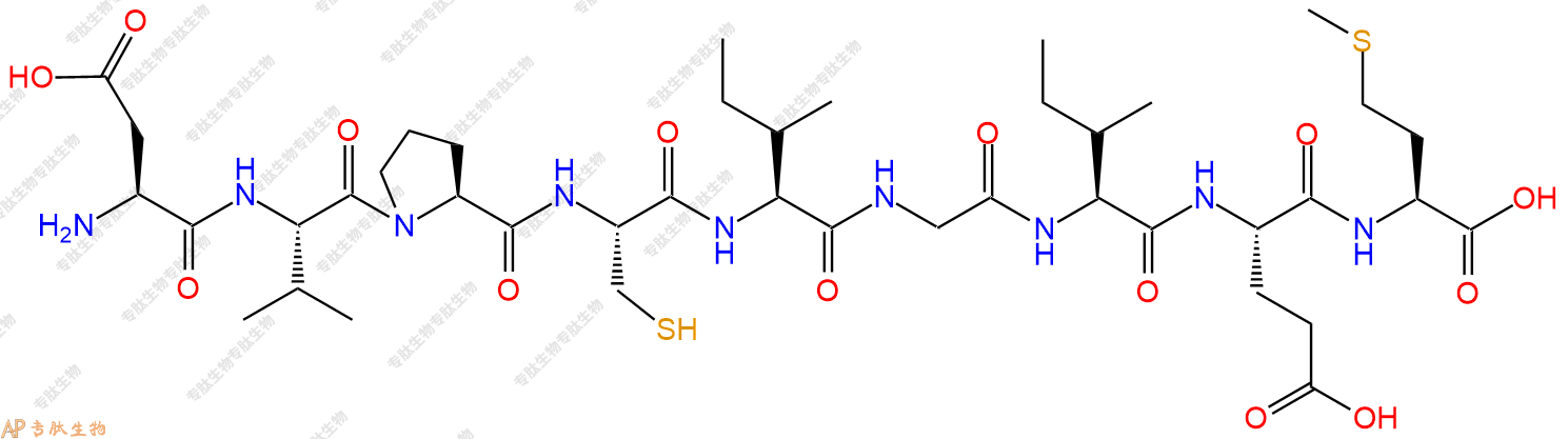 专肽生物产品H2N-Asp-Val-Pro-Cys-Ile-Gly-Ile-Glu-Met-COOH