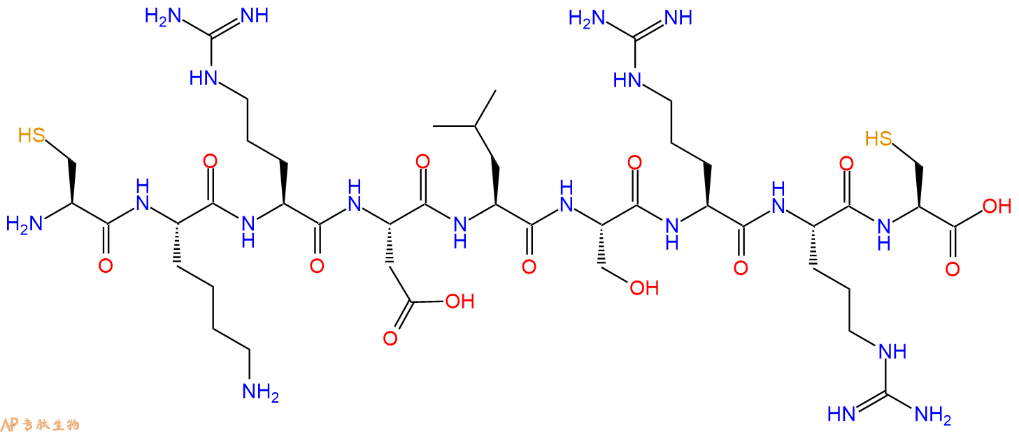 专肽生物产品专职靶向肽IP3（序列为 CKRDLSRRC）