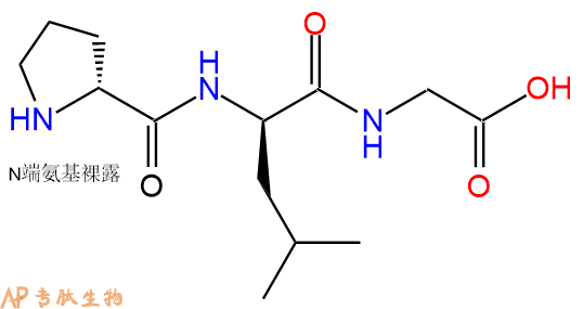 专肽生物产品H2N-DPro-DLeu-Gly-COOH