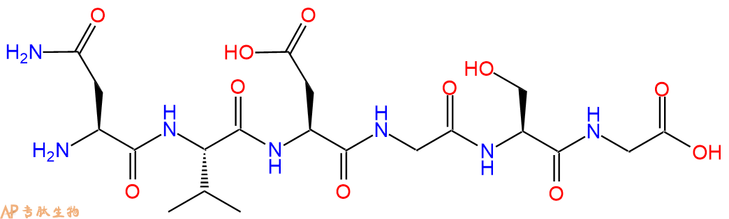 专肽生物产品H2N-Asn-Val-Asp-Gly-Ser-Gly-COOH
