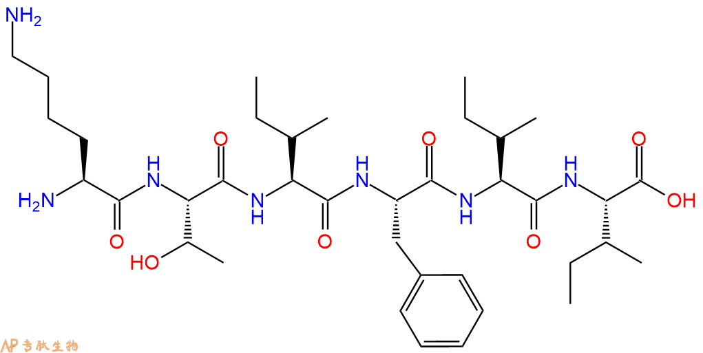 专肽生物产品H2N-Lys-Thr-Ile-Phe-Ile-Ile-COOH