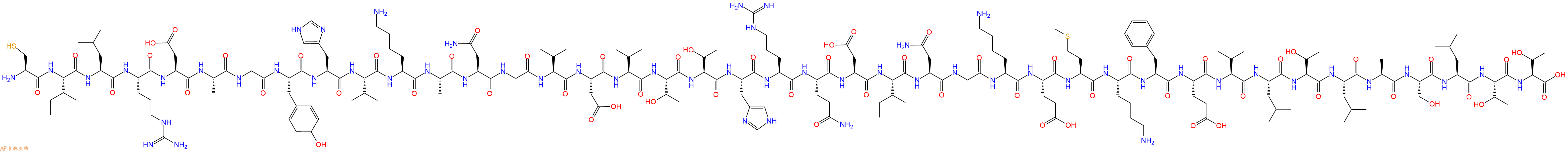 专肽生物产品H2N-Cys-Ile-Leu-Arg-Asp-Ala-Gly-Tyr-His-Val-Lys-Ala-Asn-Gly-Val-Asp-Val-Thr-Thr-His-Arg-Gln-Asp-Ile-Asn-Gly-Lys-Glu-Met-Lys-Phe-Glu-Val-Leu-Thr-Leu-Ala-Ser-Leu-Thr-Thr-COOH