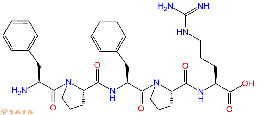 专肽生物产品H2N-Phe-Pro-Phe-Pro-Arg-COOH