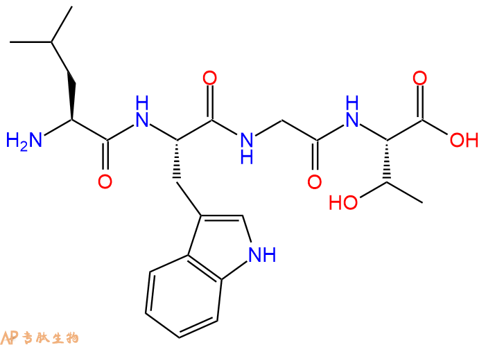 专肽生物产品H2N-Leu-Trp-Gly-Thr-COOH