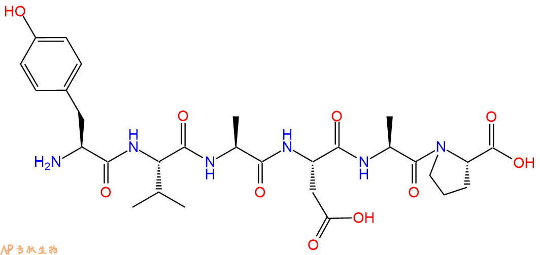 专肽生物产品H2N-Tyr-Val-Ala-Asp-Ala-Pro-COOH
