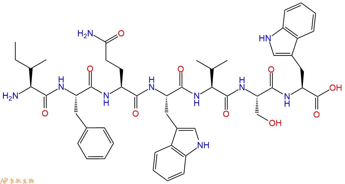 专肽生物产品H2N-Ile-Phe-Gln-Trp-Val-Ser-Trp-COOH