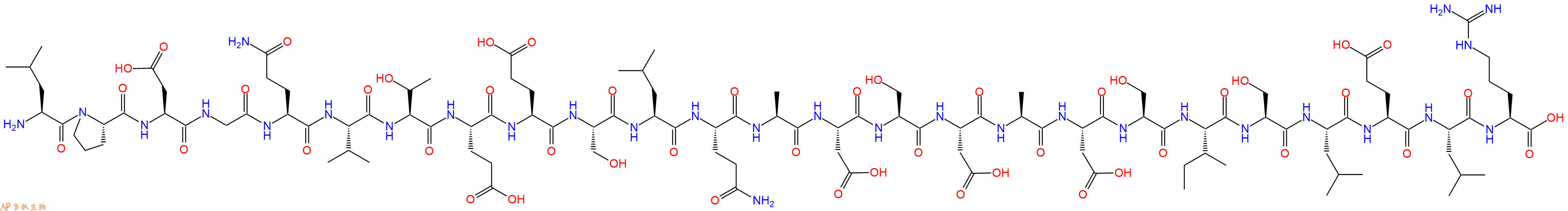 专肽生物产品H2N-Leu-Pro-Asp-Gly-Gln-Val-Thr-Glu-Glu-Ser-Leu-Gln-Ala-Asp-Ser-Asp-Ala-Asp-Ser-Ile-Ser-Leu-Glu-Leu-Arg-COOH