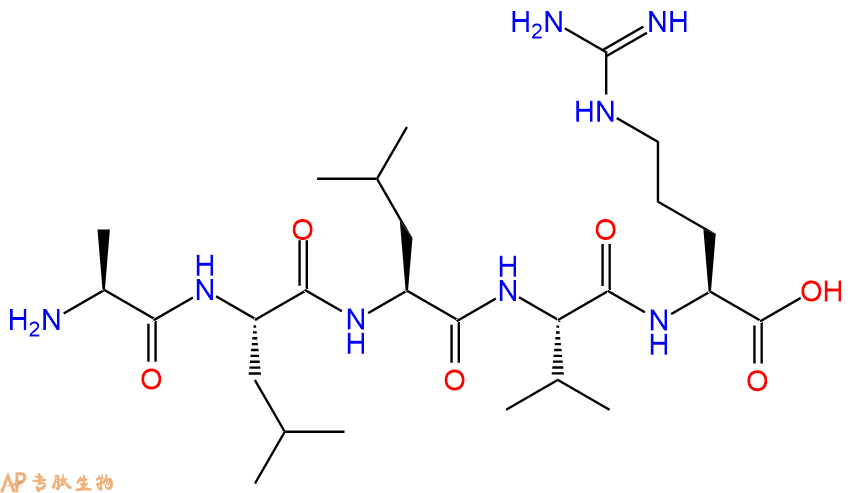 专肽生物产品H2N-Ala-Leu-Leu-Val-Arg-COOH