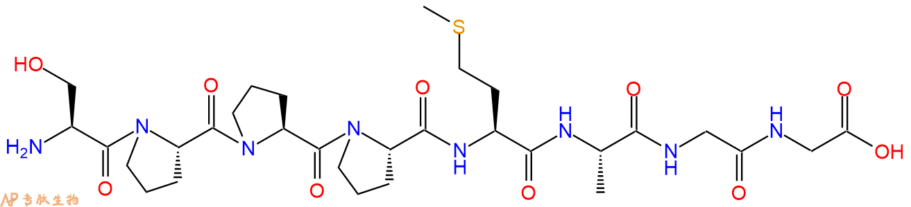 专肽生物产品H2N-Ser-Pro-Pro-Pro-Met-Ala-Gly-Gly-COOH